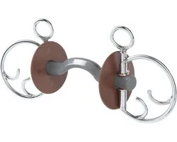 Mors à filet Beris Kimblewick Konnex Goud 140 mm