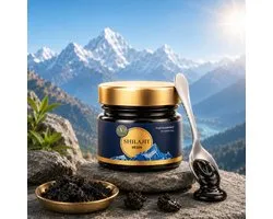 Vanan Shilajit Hars (20g) | Traditioneel Gezuiverde Himalaya Shilajit | Fulvinezuur & Sporenelementen | Ayurvedische Ondersteuning voor Energie & Vitaliteit