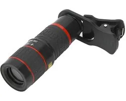 Vt products - Téléobjectif 20x - Téléobjectif zoom pour smartphone - Accessoire de photographie - Noir - Longue focale - Convient aux tablettes et PC