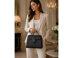 Sac à main en cuir Duras NATHAN BAUME Noir N2522001