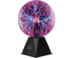 Plasma Mist Ball - Statistische Elektriciteit in Glazen Bol voor Decoraties en Feestjes, 20,3 cm