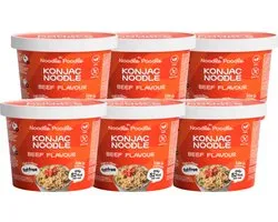 The Noodle Poodle | Konjac Noodle | Beef | 6 stuks | 6 x 150 g