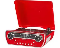 Crosley Powel - Mediaspeler - Rood