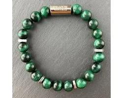 Dragon Bracelets® Essentials - Heren en Dames Armbanden - Tijgeroog - Groen