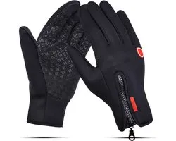 Tech Fleece Handschoenen - - Handschoen winter - Handschoenen Scooter / Fiets / Wandelen - Handschoen Heren en Dames - Sporthandschoen - Winter - Maat S - Zwart - Sinterklaas - Kerst