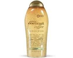 OGX Coconut Coffee Exfoliating + Smoothing Body Scrub – Hydraterende Body Scrub met Arabica Koffie & Kokosolie voor Droge Huid – Parabeenvrij & Sulfaatvrij 577ML