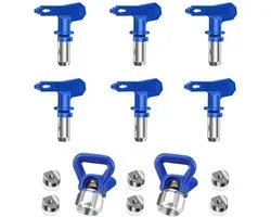 CENPEK 6PCS Reversible Airless Paint Sprayer Nozzle Tips - Perfect voor Huizen en Gebouwen