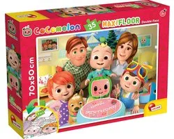 Puzzle de sol COCOMELON - Happy Birthday - 35 pièces .  Puzzle et coloriage.  Format 70×50