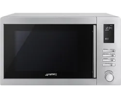 SMEG MOE25X Combi-magnetron met Grill - 25 Liter - 900 W Magnetron - 1000 W Grill - RVS