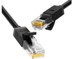 Ugreen Netwerkkabel Ethernet Patchcord RJ45 Cat 6 UTP - 1000Mbps 1M Zwart