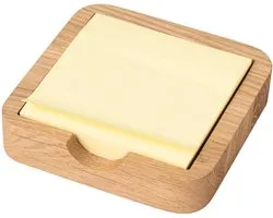 Oakywood OakyBlocks Sticky Notes Tray - Massief Eikenhout - Memoblok Houder voor Magnetische Modulaire Bureau Organiser