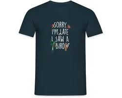 Bird Watching | Sorry Dat Ik Te Laat Ben Ik Zag Een Vogel T-Shirt Heren