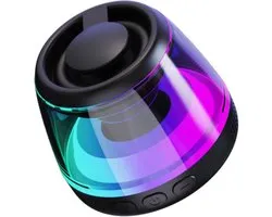 Magnetische Draagbare Mini Bluetooth Luidspreker met Telefoonhouder – 5W Geluid, 7 Uur Speeltijd, TWS-functie, RGB Sfeerverlichting, Ondersteuning TF-Geheugenkaart, Sterke Magnetische Ring