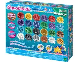 Aquabeads navulling Glans parel pakket- 2000 parels in 24 kleuren