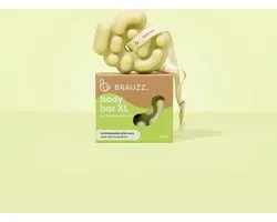 BRAUZZ. Body bar XL (100g) - Fresh Lime - Hydraterende Aloë Vera - Voedende Shea Butter - uniek design