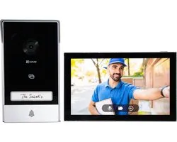 EZVIZ HP7 Visiophone vidéo 2K – Interphone de porte avec écran tactile 7 pouces – Ouverture à distance de la porte et du portail – Wi-Fi 6