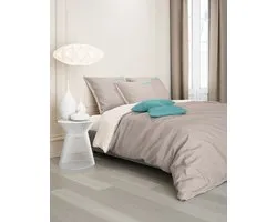 Housse de Couette Olivier Strelli - 240 x 220 CM - 100 % Katoen Percale - Bicolore