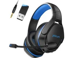Picun PG-01 – draadloze gaming headset – over ear – compatibel met elk apparaat – PS4,PS5