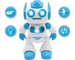 Powerman® Shoot STEM robot, dance, music, demo incl. afstandsbediening & foam discs