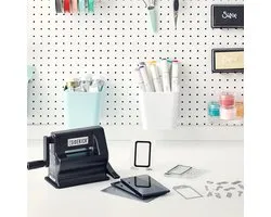 Sizzix Sidekick Mini Machine de découpe et de gaufrage, Tim Holtz Design, Zwart, Machine de découpe pour Papier cartonné et Carton artisanal, pour la fabrication de cartes, les Hobby et le scrapbooking
