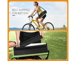 SnelShoppen - ImnBest E-Bike Batterij Tas - Brandveilig, Waterdicht en Explosieproof - Lipo Veiligheidszak voor Opslag, Transport en Opladen - 43 cm