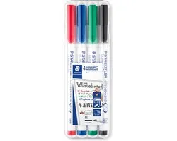 Staedtler Lumocolor whiteboard pen 301 301 WP4 Marqueur tableau blanc noir, rouge, bleu, vert 4 pc(s)