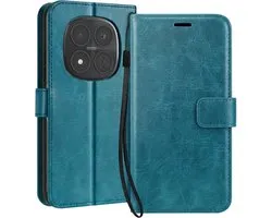 Mayaxess, Étui portefeuille pour Redmi Note 15 Pro Plus 5G avec dragonne et fonction support, Turquoise