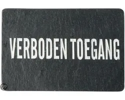 Esschert Design - Panneau en ardoise 'No Entry' DP011