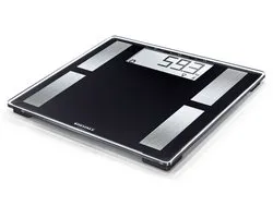 Soehnle analyse personenweegschaal digitaal Shape Sense Connect 50 met Bluetooth® - 8 personen - tot 180 kg - incl. batterijen - zwart