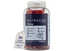 Nutrafine Sleep Gummies – Mélatonine, Valériane, Passiflore, Mélisse, Magnésium & B6 – 60 Gummies