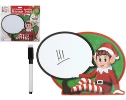 Naugthy elves - Elves behavin badly | Kerst - Elf - Stoute elf - pop | Kerstmis traditie | spreekbubbel - wis bord met stift
