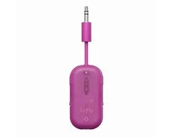 Twelve South AirFly Pro 2 – Geniet van In-Flight Entertainment met Draadloze Hoofdtelefoons – Koppel Twee Sets Draadloze Hoofdtelefoons voor Gedeeld Luisteren – Meer dan 25 Uur Batterijduur - Roze