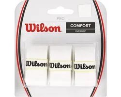 Wilson Pro Comfort - Overgrip White - Padel/Tennis/Badminton/Sqaush