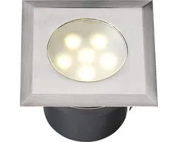 Garden Lights Spot Leda 7 Cm En Acier Inoxydable Led 1w 12v Argent
