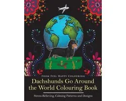 Dachshunds Go Around the World- Dachshunds Go Around the World Colouring Book