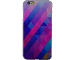 Peachy Blauw Purple Triangle iPhone 6 Plus 6s Plus Hard Case Cover
