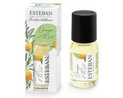 Esteban Jardins d'Intérieur, Huile Essentielle Parfumée Orange & Thé Vert - 15 ml