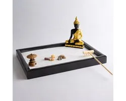 Mini Zentuin - Japans Zentuintje - Zen Garden - Buddha - Wierookbrander - Harkje - Zand