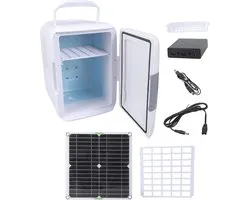 Dailygoody - Portable Mini Solar Panel Refrigerator - 50W Solar Koelkast - Efficiënt en Duurzaam - Voor Auto en Kamperen - Ideaal voor Buitenactivitei...