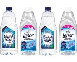 Comfort Intense Vaporesse - Strijkwater - Fresh Sky - 2 X 1000ml & Lenor - Strijkwater - Spring Awakening - 2 x 1000ml