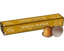 Coffee italien - Arabica Venezia - 100 Tasses à café - Compatible avec capsules aluminium - SANS PVC