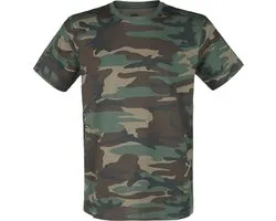 Brandit Premium Heren T-shirt - woodland - L