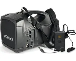 Portable speaker - Vonyx ST012 draagbare speaker met Bluetooth - Incl. draadloze headset microfoon