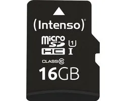 Intenso Micro SDHC Card 16GB Premium Class 10 UHS-I