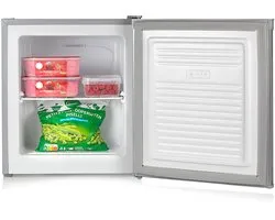 PRIMO PR147DV Mini Vriezer - Diepvries Klein - Vrijstaand - 33L - D - Zilver