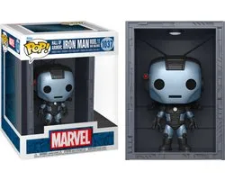 Funko Iron Man Verzamelfiguur Marvel POP! Deluxe Hall Of Armor Iron Man Model 11 War Machine PX Exclusive 9 cm Multicolours