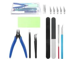Outil Imprimante 3D - Couteau à Ébarber - 10 pièces - Finition impression 3D - Modèles de Découpe - Grattoir - Ensemble d'outils pour imprimante 3D - Convient aux amateurs