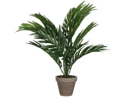 Mica Decorations Areca Palm Kunstplant in Bloempot Stan - H45 x Ø60 cm - Groen