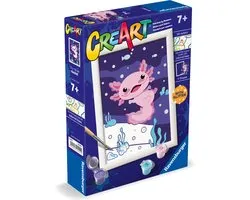 Ravensburger - CreArt - Axolotl - Schilderen op Nummer voor Kinderen