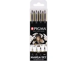 Sakura - manga set pigma micron sepia 4 stuks